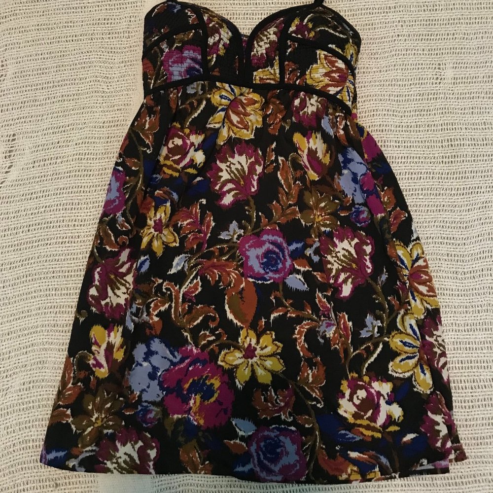 Floral Spaghetti Strap Mini Dress